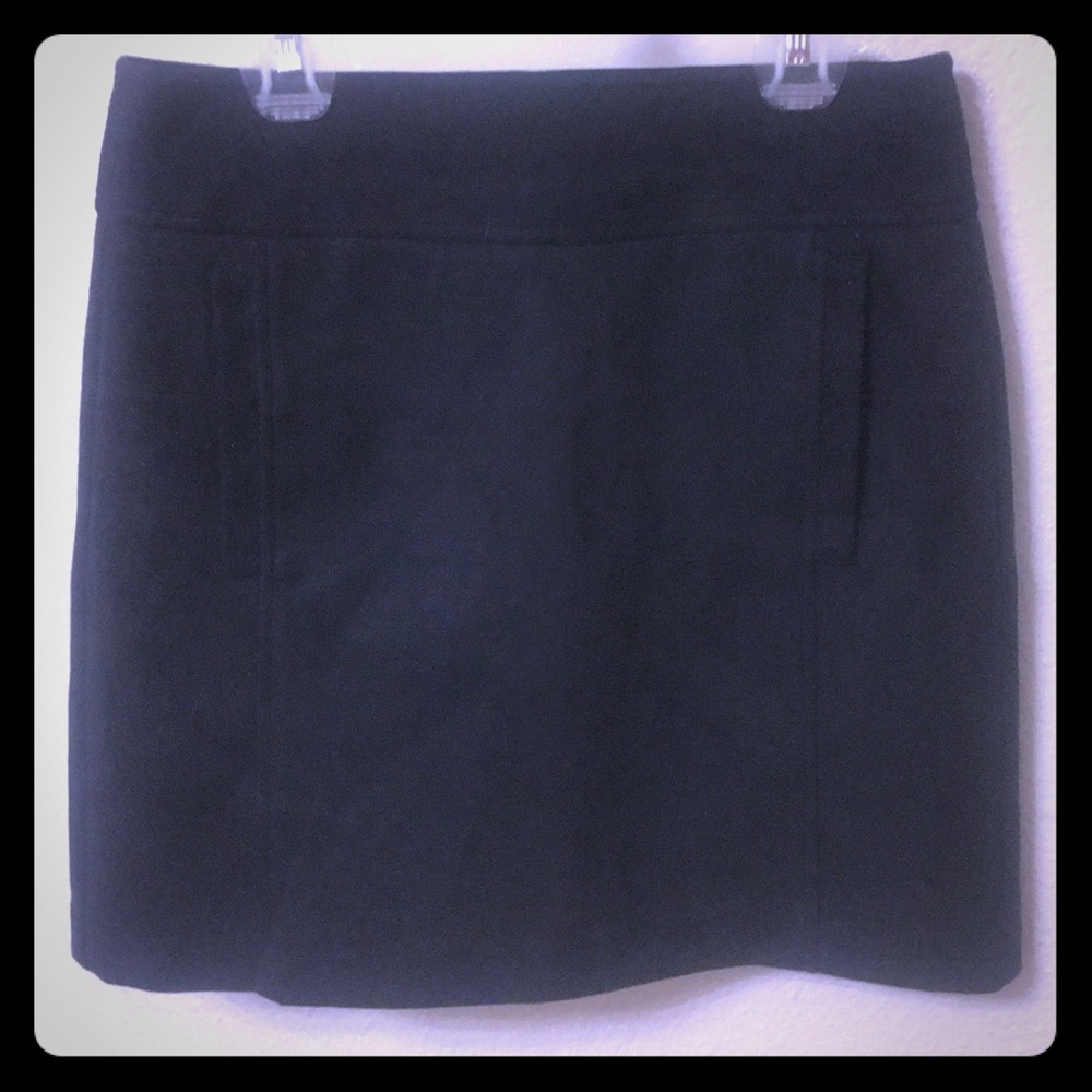 Faux suede skirt